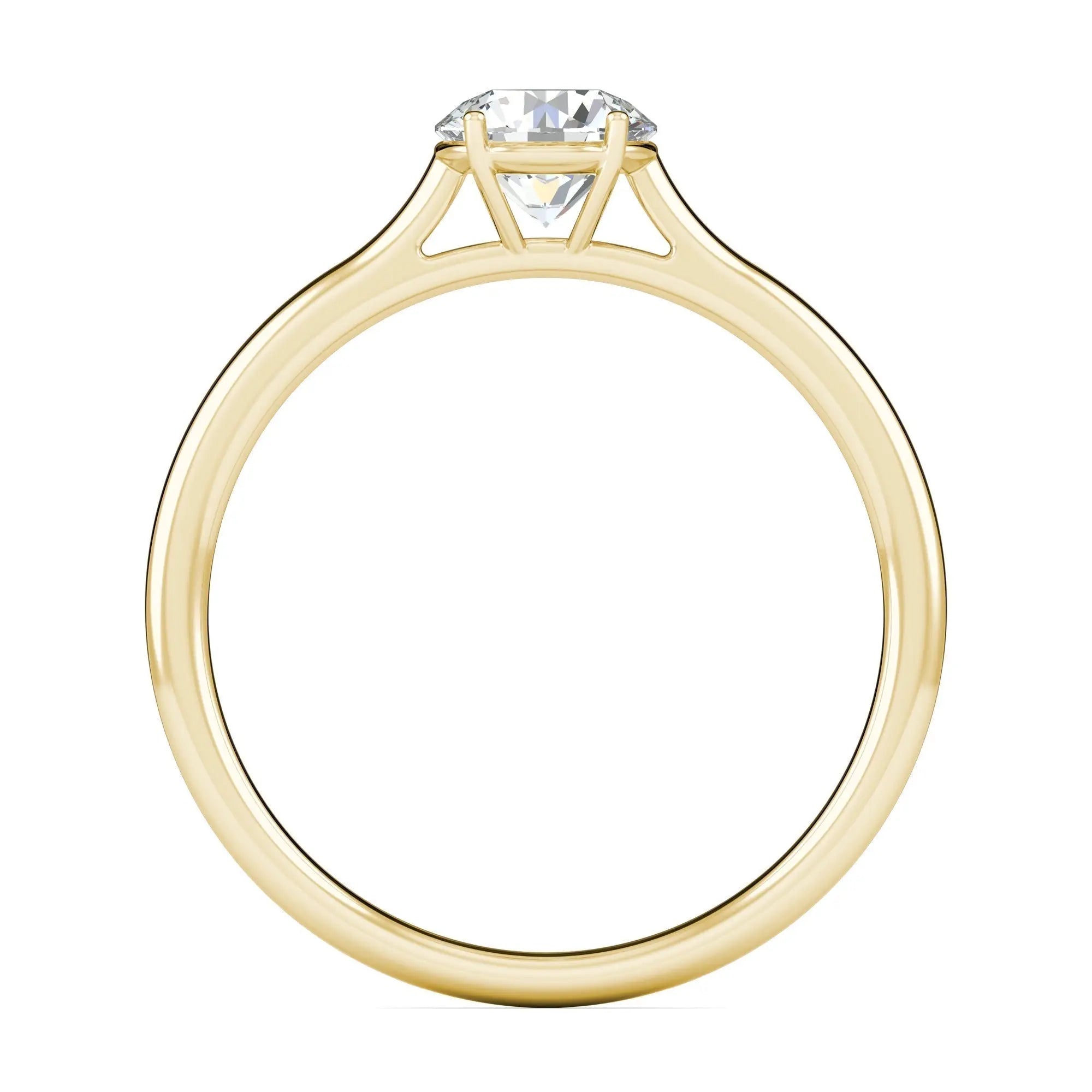 1.00 ct Round D- VVS Lab Grown Diamond Solitaire Engagement Ring