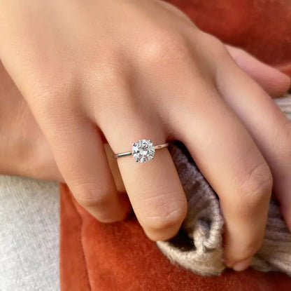 1.00 ct Round D- VVS Lab Grown Diamond Solitaire Engagement Ring