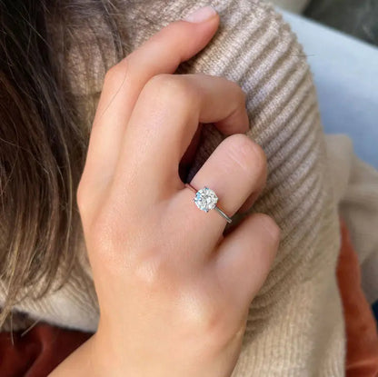 1.00 ct Round D- VVS Lab Grown Diamond Solitaire Engagement Ring