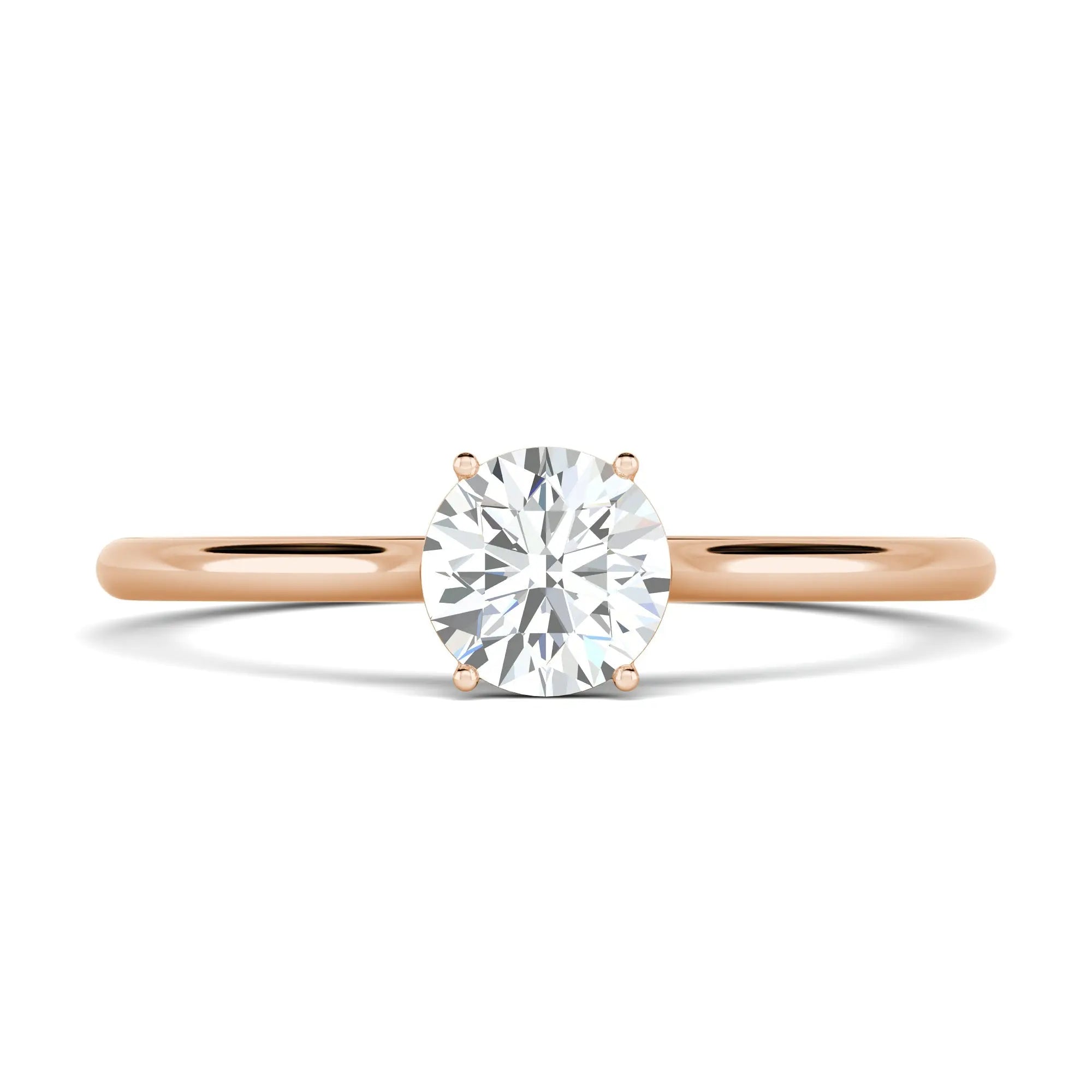 1.00 ct Round D- VVS Lab Grown Diamond Solitaire Engagement Ring