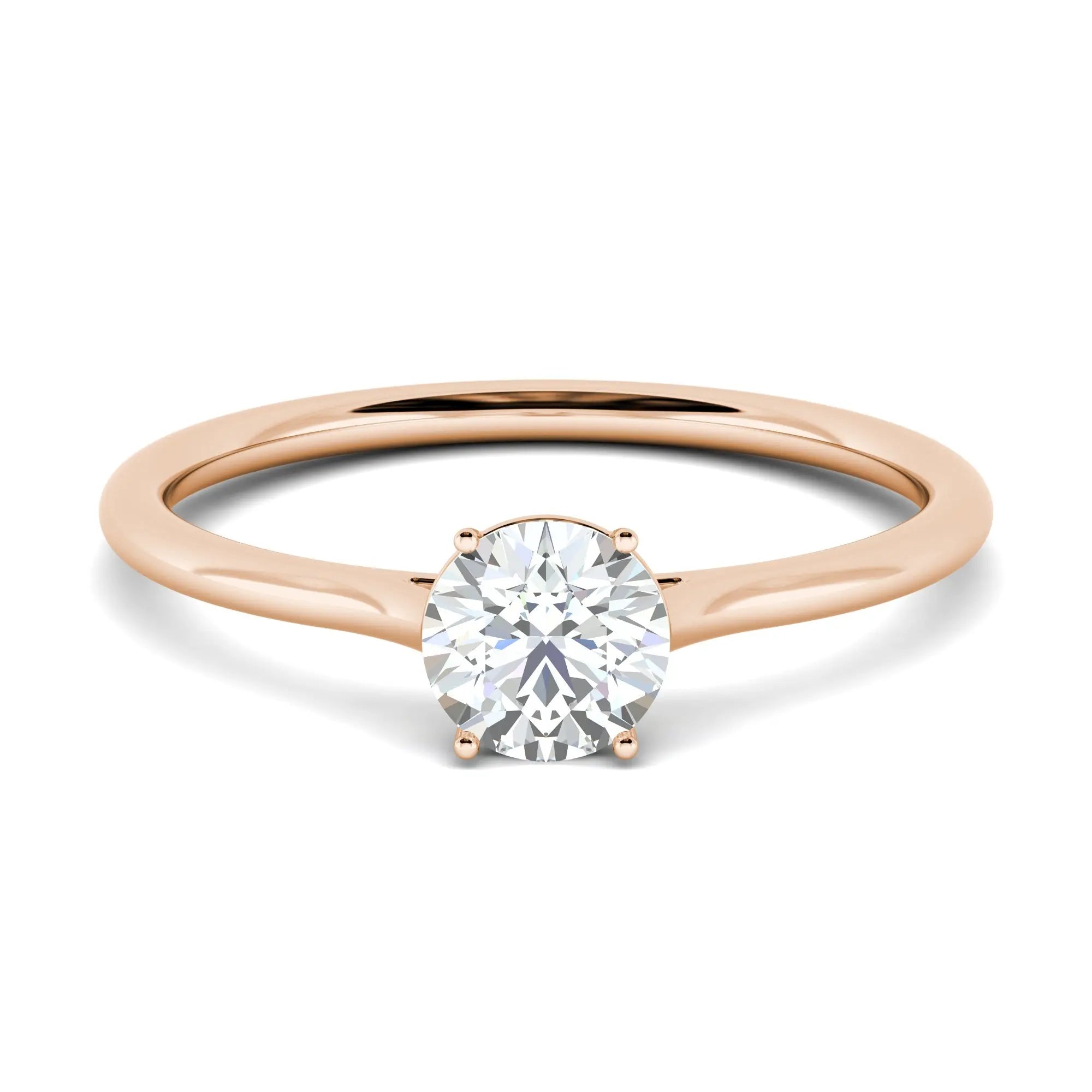 1.00 ct Round D- VVS Lab Grown Diamond Solitaire Engagement Ring