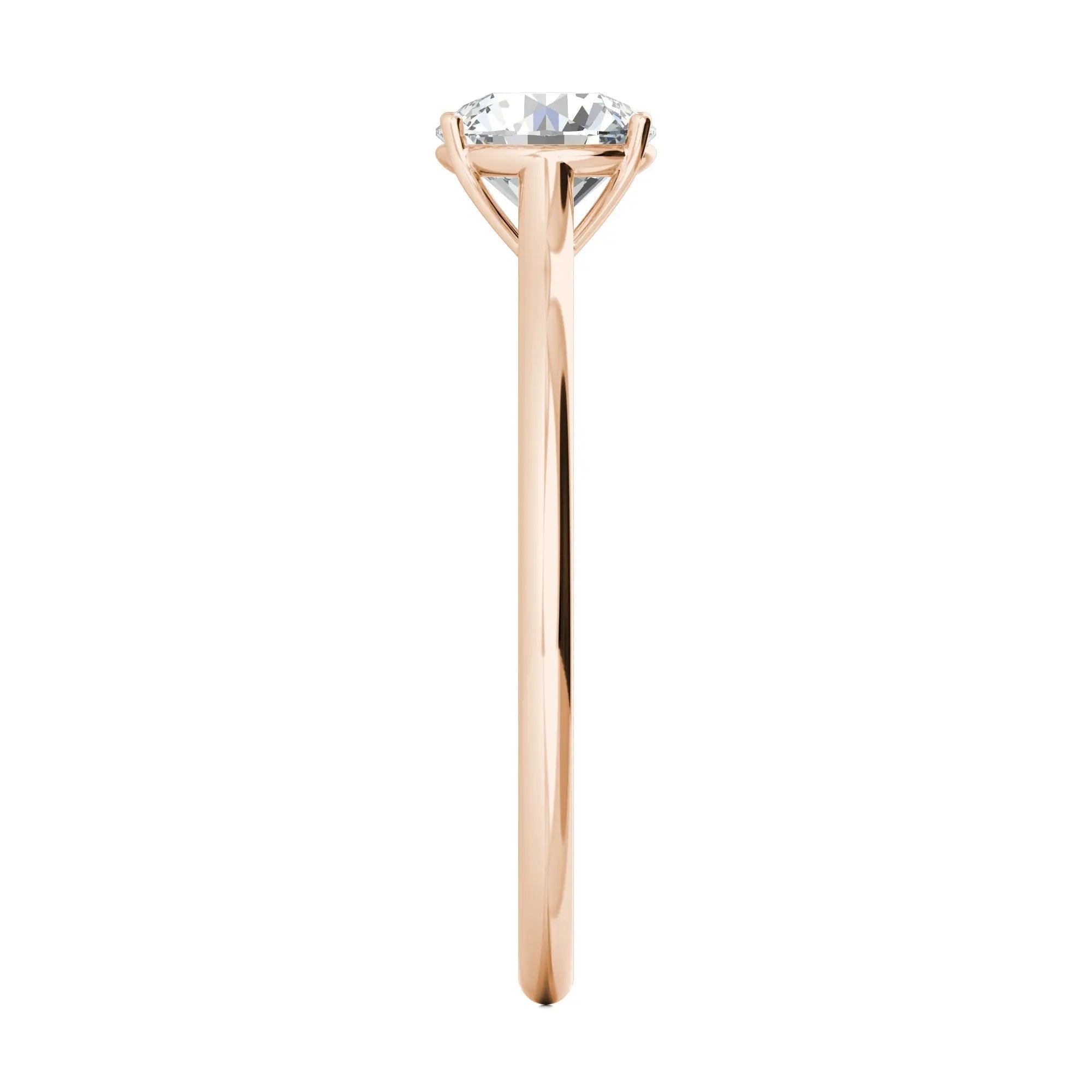 1.00 ct Round D- VVS Lab Grown Diamond Solitaire Engagement Ring