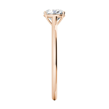 1.00 ct Round D- VVS Lab Grown Diamond Solitaire Engagement Ring