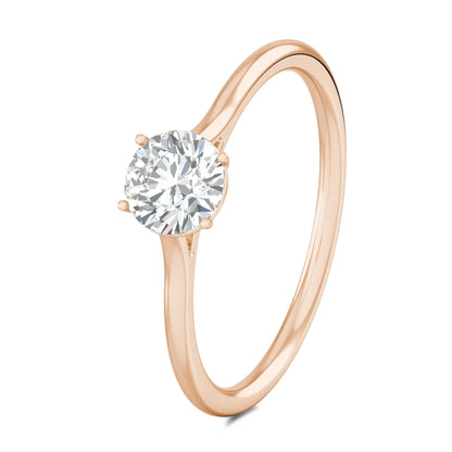 1.00 ct Round D- VVS Lab Grown Diamond Solitaire Engagement Ring
