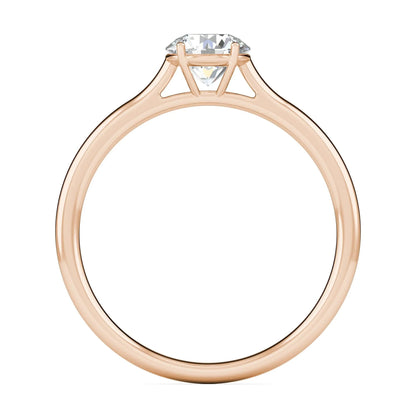 1.00 ct Round D- VVS Lab Grown Diamond Solitaire Engagement Ring