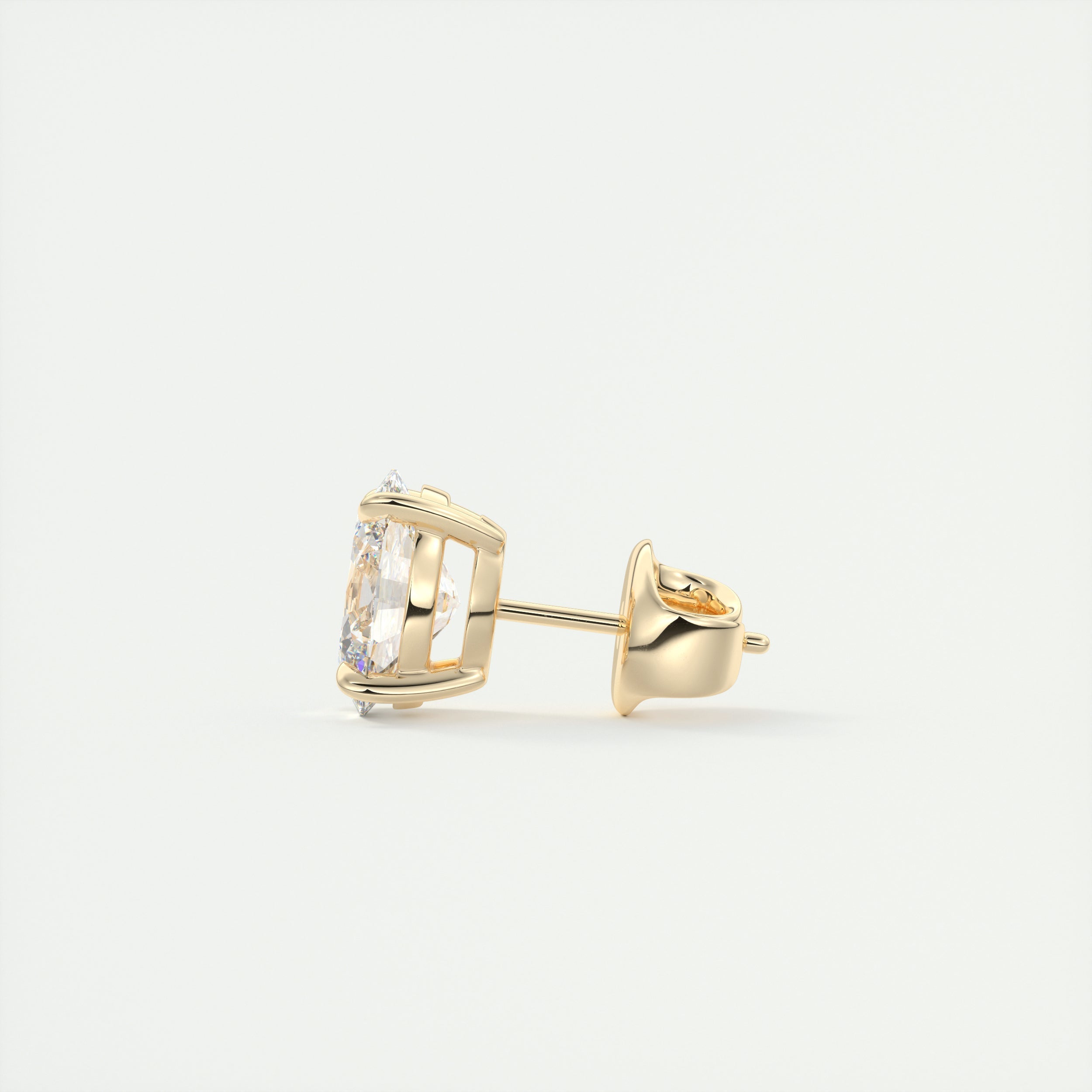 1.0CT Oval Solitaire D-VVS Lab Grown Diamond Earrings