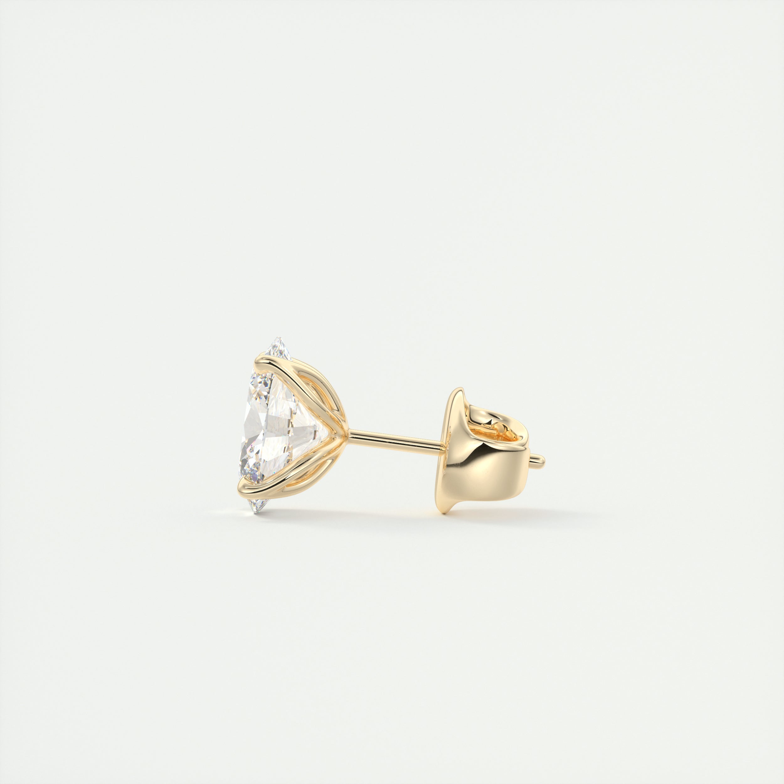 1.0CT Oval Solitaire D-VVS Lab Grown Diamond Earrings