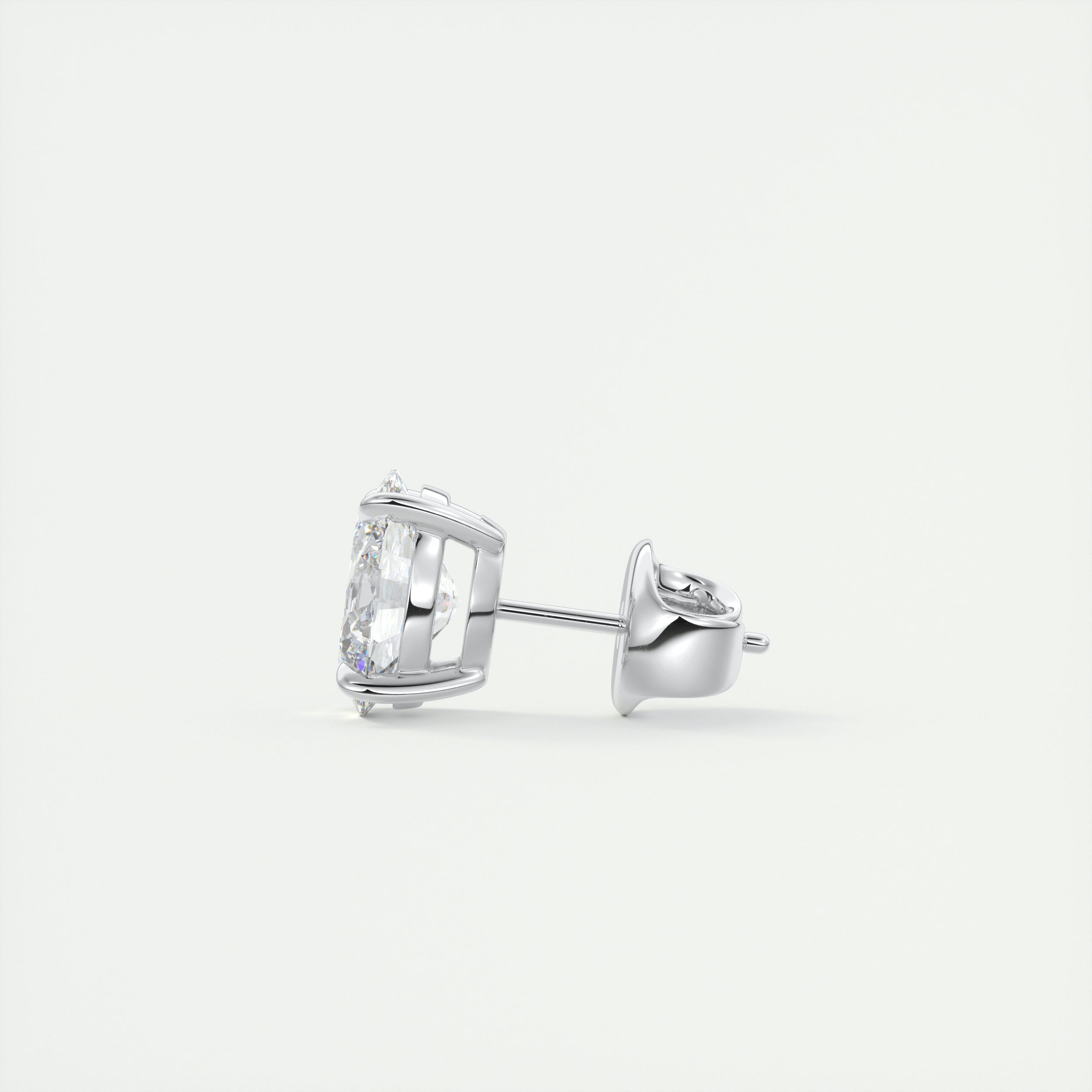 1.0CT Oval Solitaire D-VVS Lab Grown Diamond Earrings