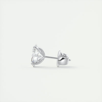 1.0CT Oval Solitaire D-VVS Lab Grown Diamond Earrings