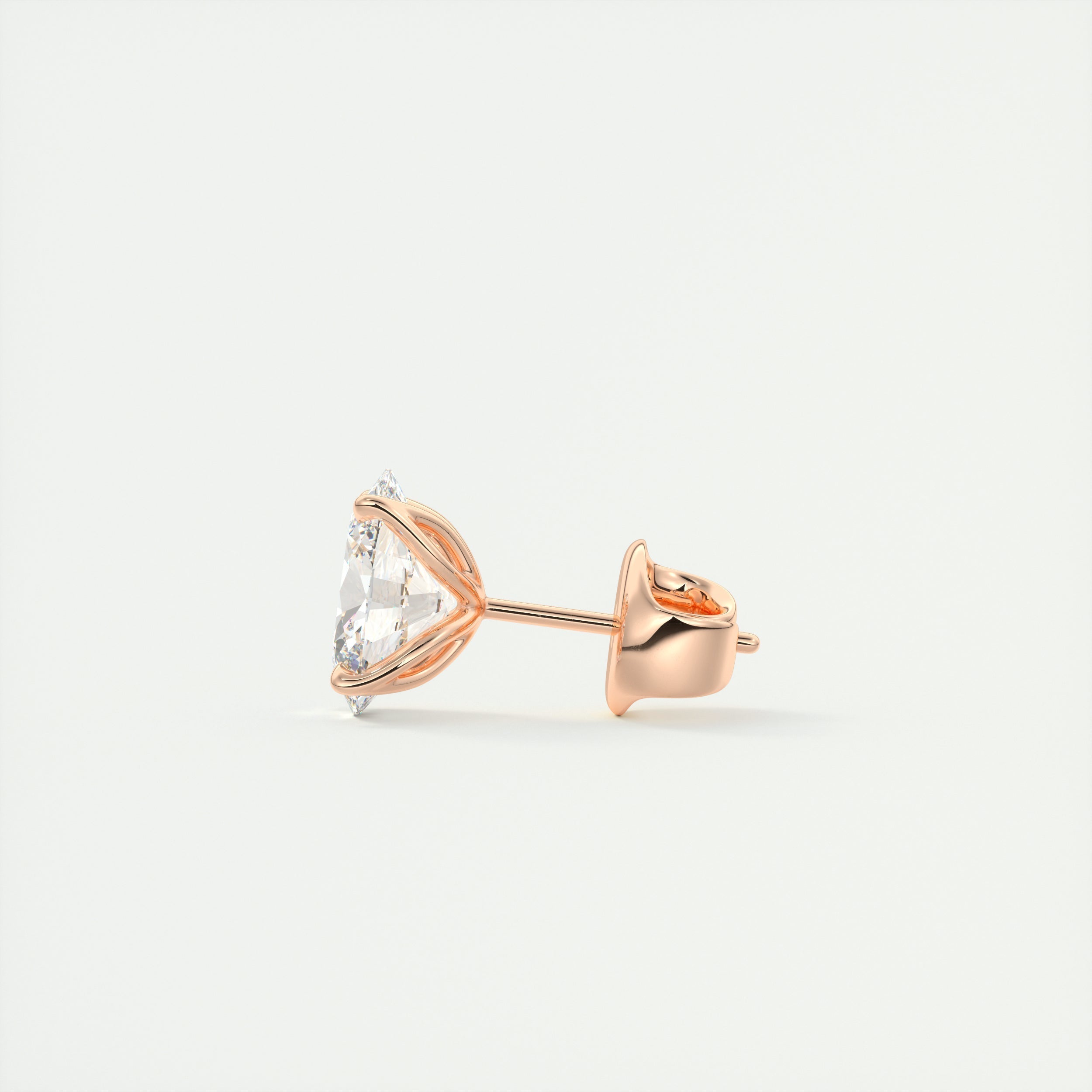 1.0CT Oval Solitaire D-VVS Lab Grown Diamond Earrings