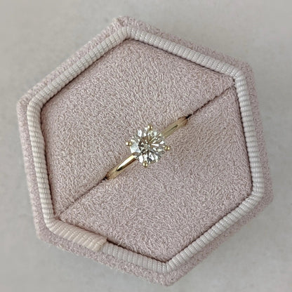 1.50 ct Round D- VVS Lab Grown Diamond Hidden Halo Engagement Ring
