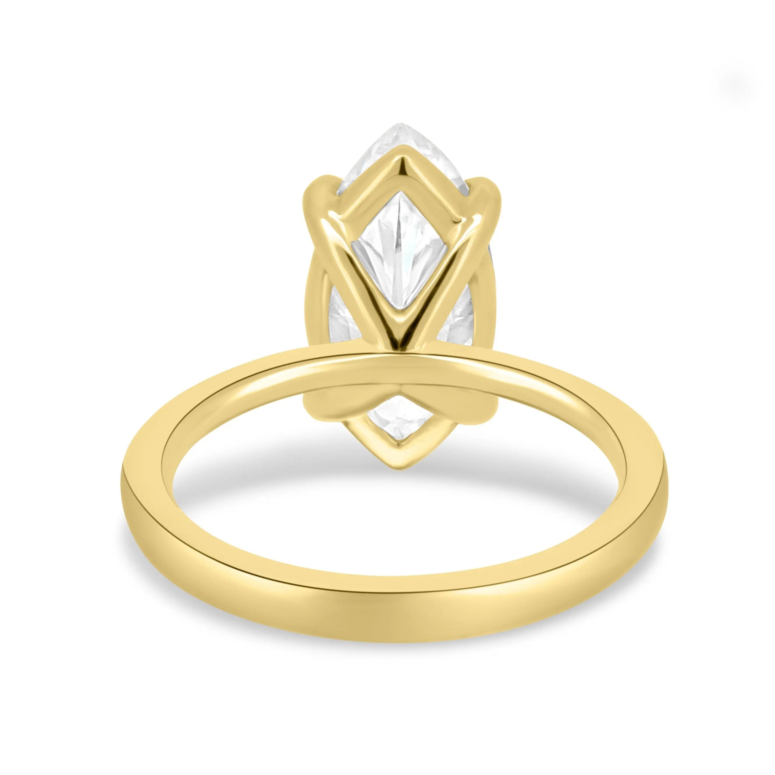 1.50ct Marquise Cut Solitaire D/VVS Lab Grown Diamond Engagement Ring