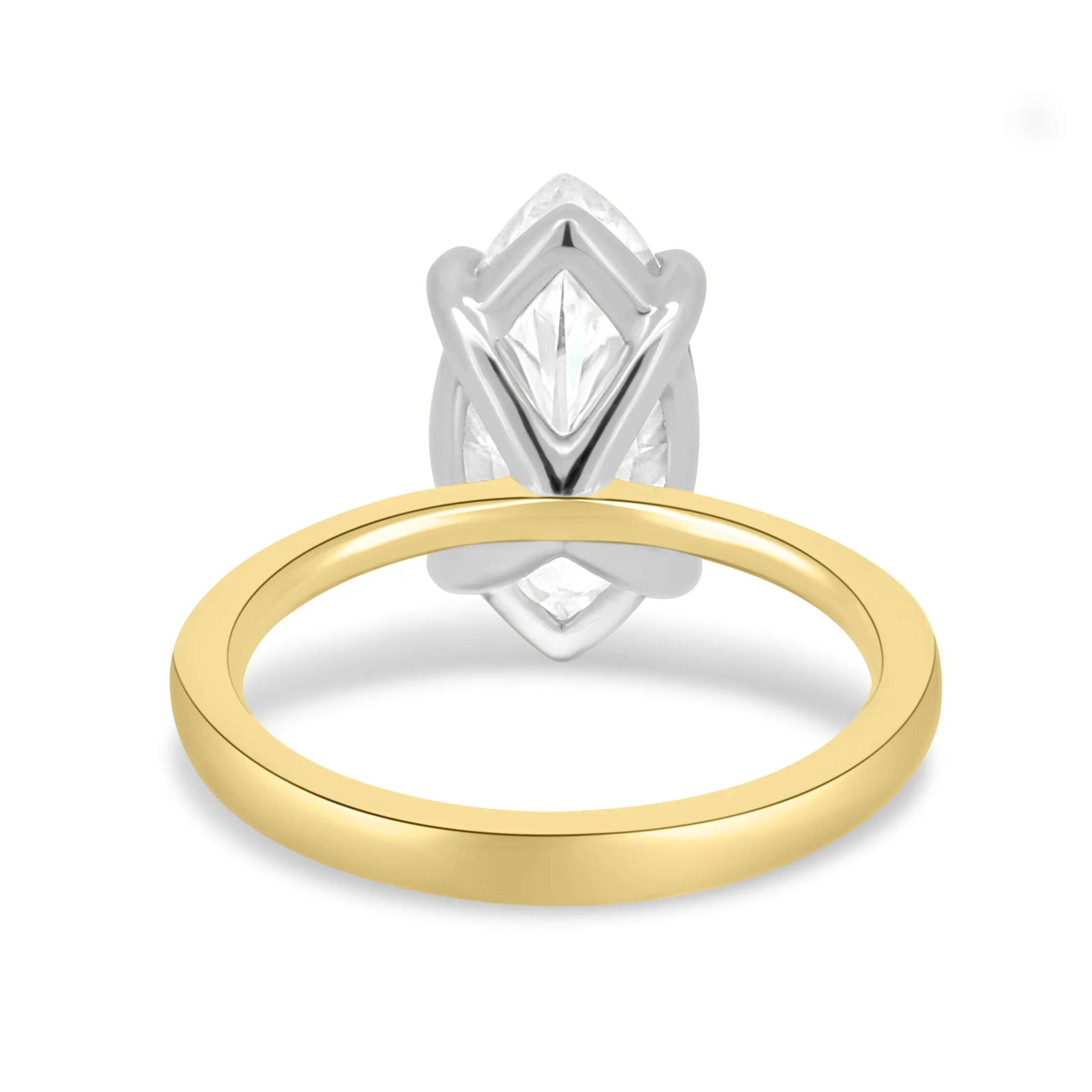 1.50ct Marquise Cut Solitaire D/VVS Lab Grown Diamond Engagement Ring