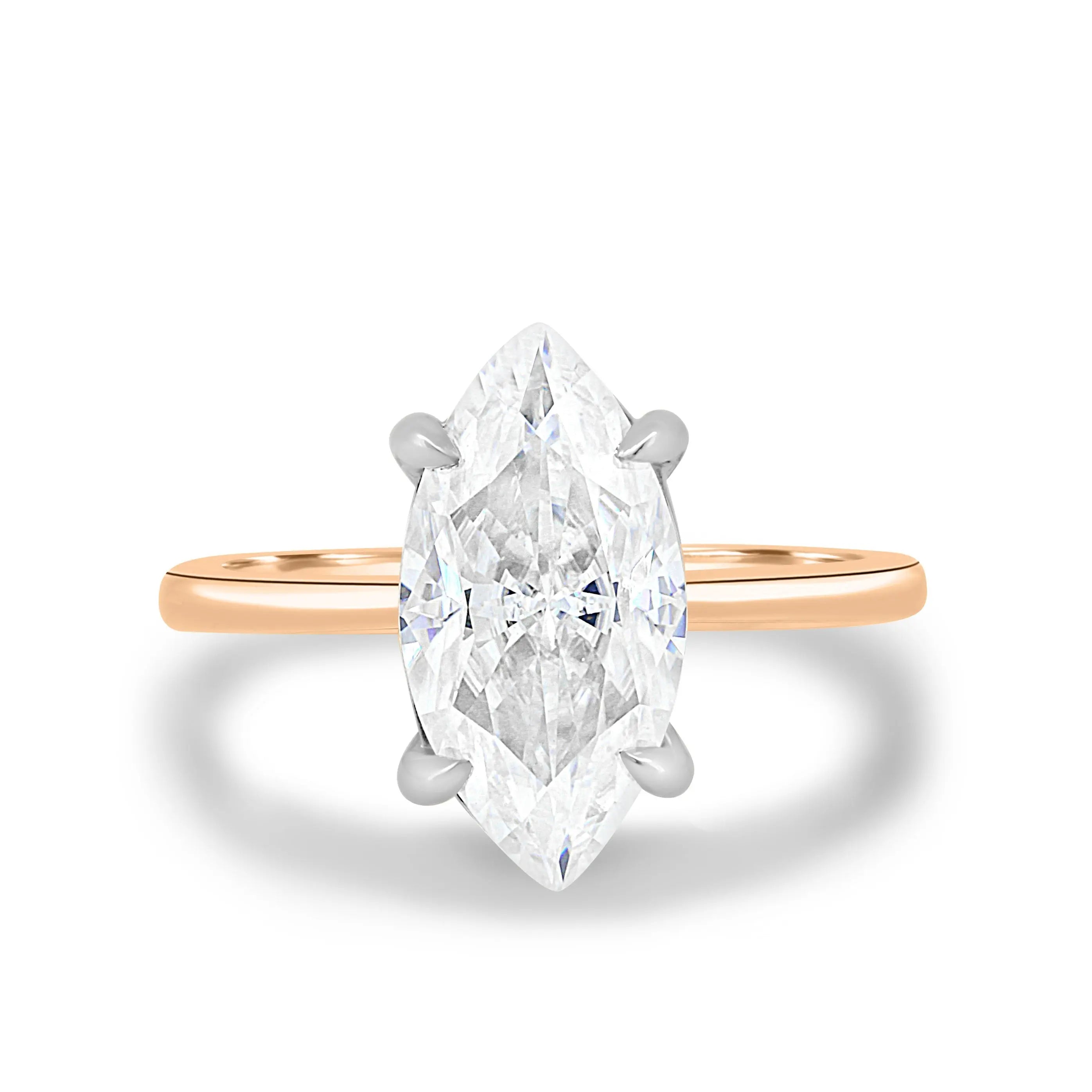 1.50ct Marquise Cut Solitaire D/VVS Lab Grown Diamond Engagement Ring