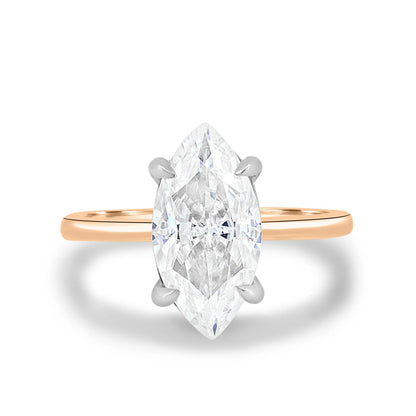 1.50ct Marquise Cut Solitaire D/VVS Lab Grown Diamond Engagement Ring