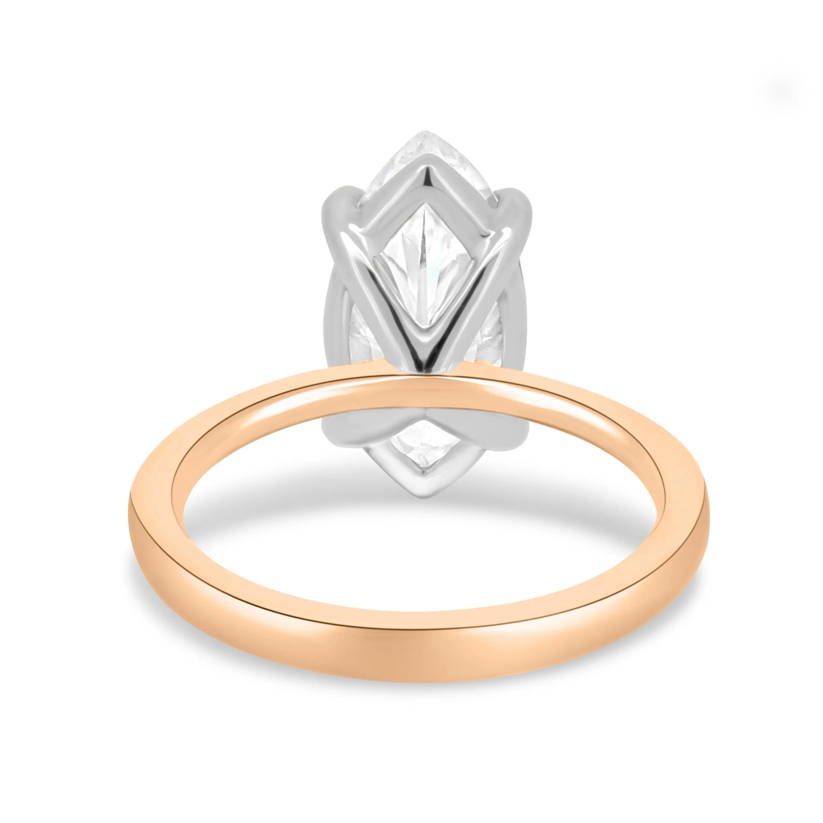 1.50ct Marquise Cut Solitaire D/VVS Lab Grown Diamond Engagement Ring