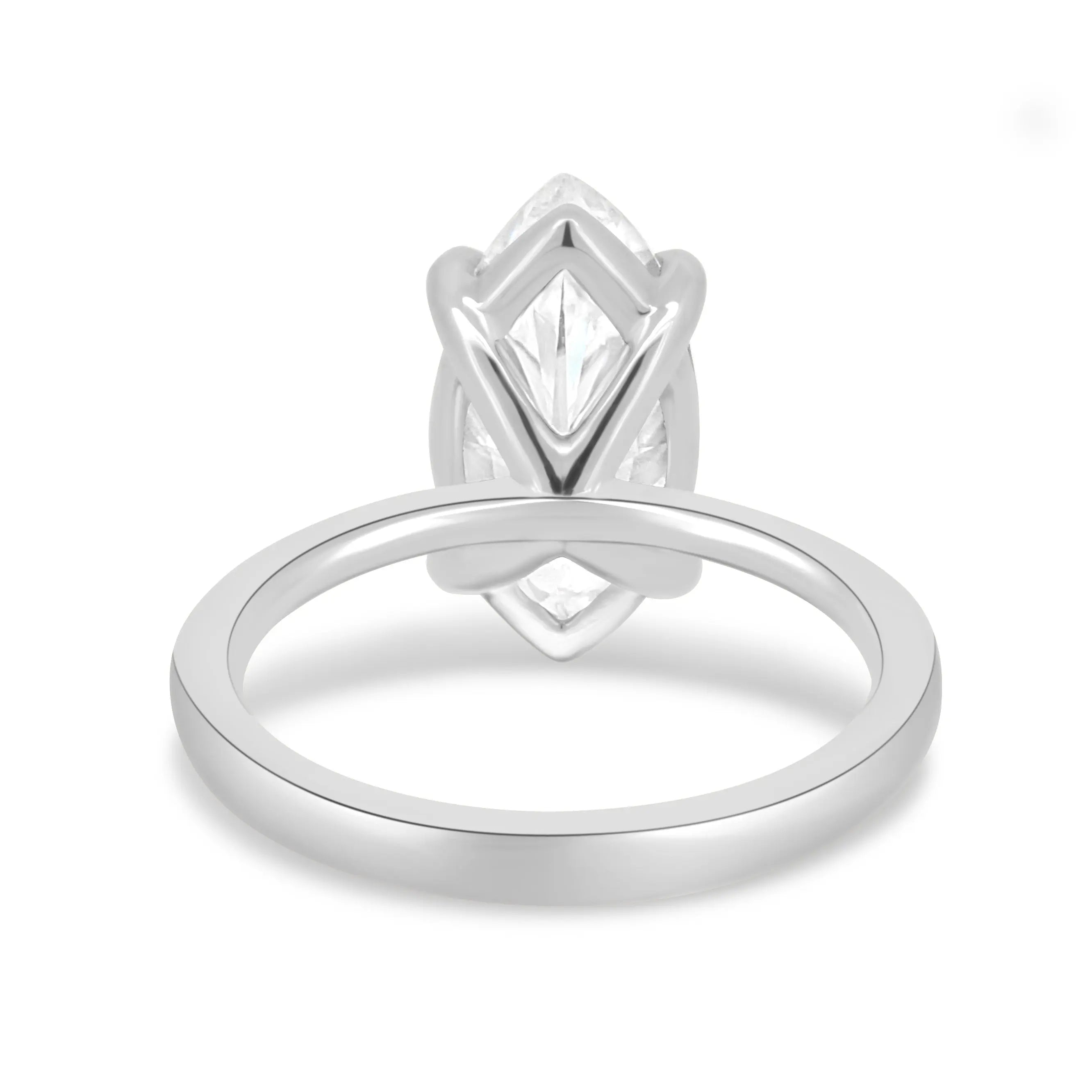 1.50ct Marquise Cut Solitaire D/VVS Lab Grown Diamond Engagement Ring