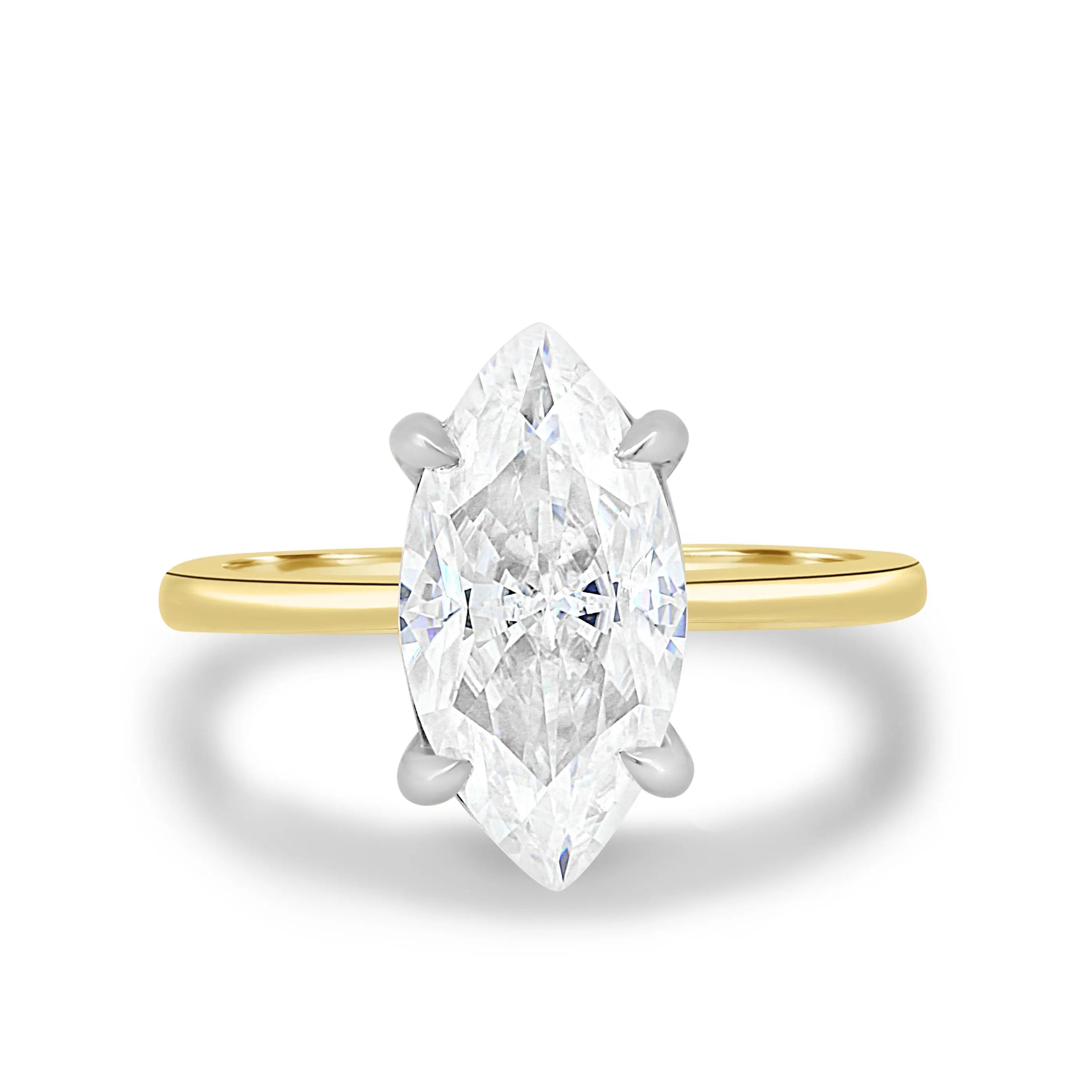 1.50ct Marquise Cut Solitaire D/VVS Lab Grown Diamond Engagement Ring