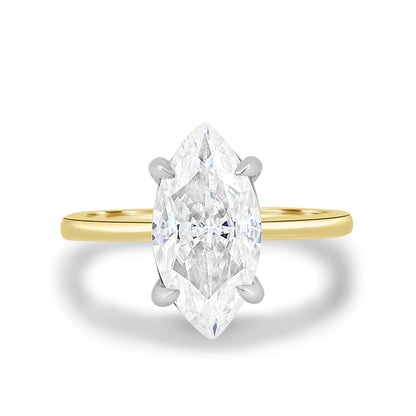 1.50ct Marquise Cut Solitaire D/VVS Lab Grown Diamond Engagement Ring