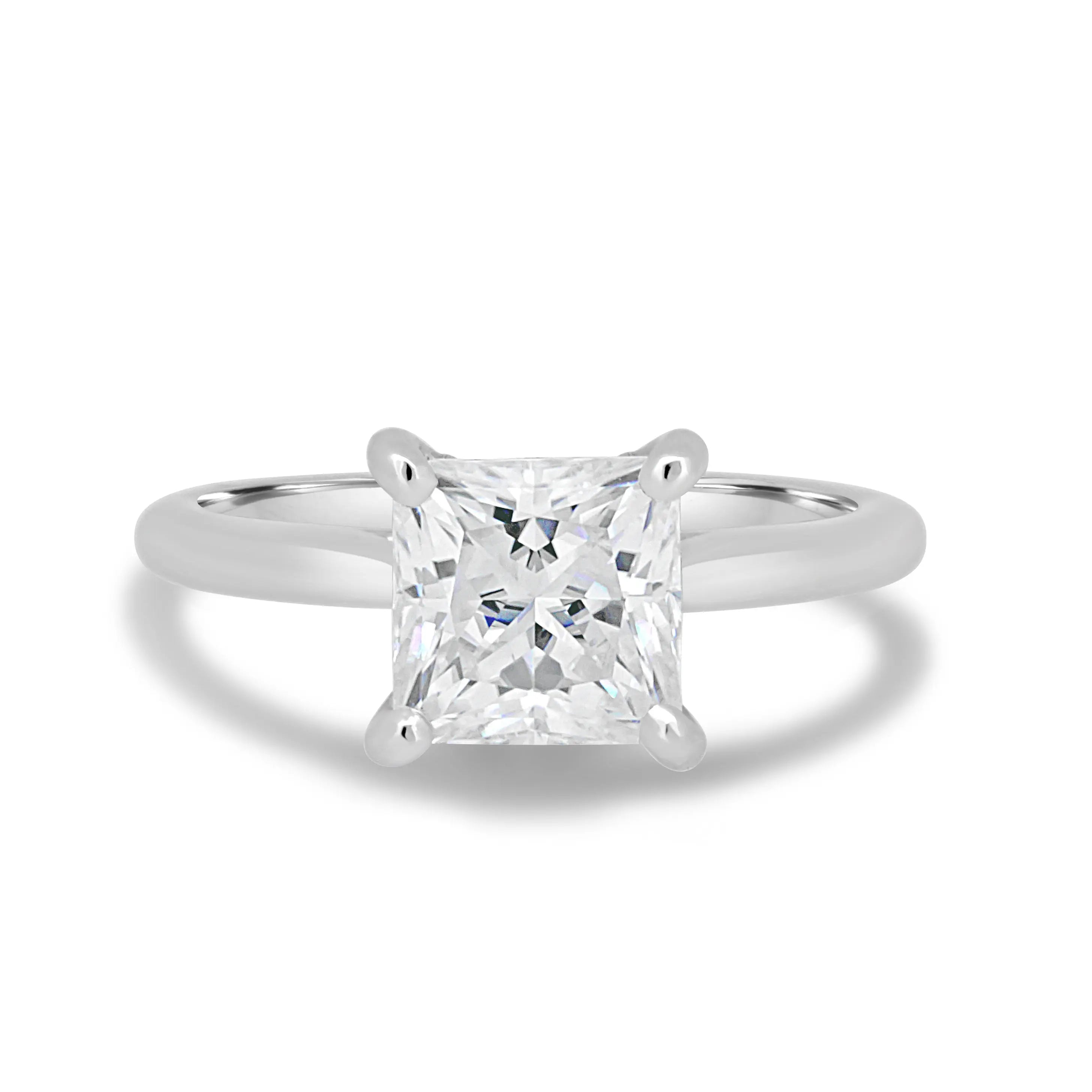 1.50ct Princess Hidden Halo D-VVS1 Lab Grown Diamond Engagement Ring