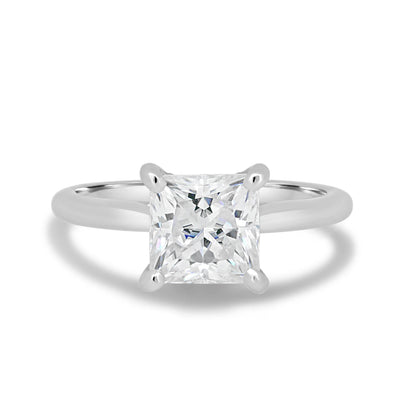 1.50ct Princess Hidden Halo D-VVS1 Lab Grown Diamond Engagement Ring