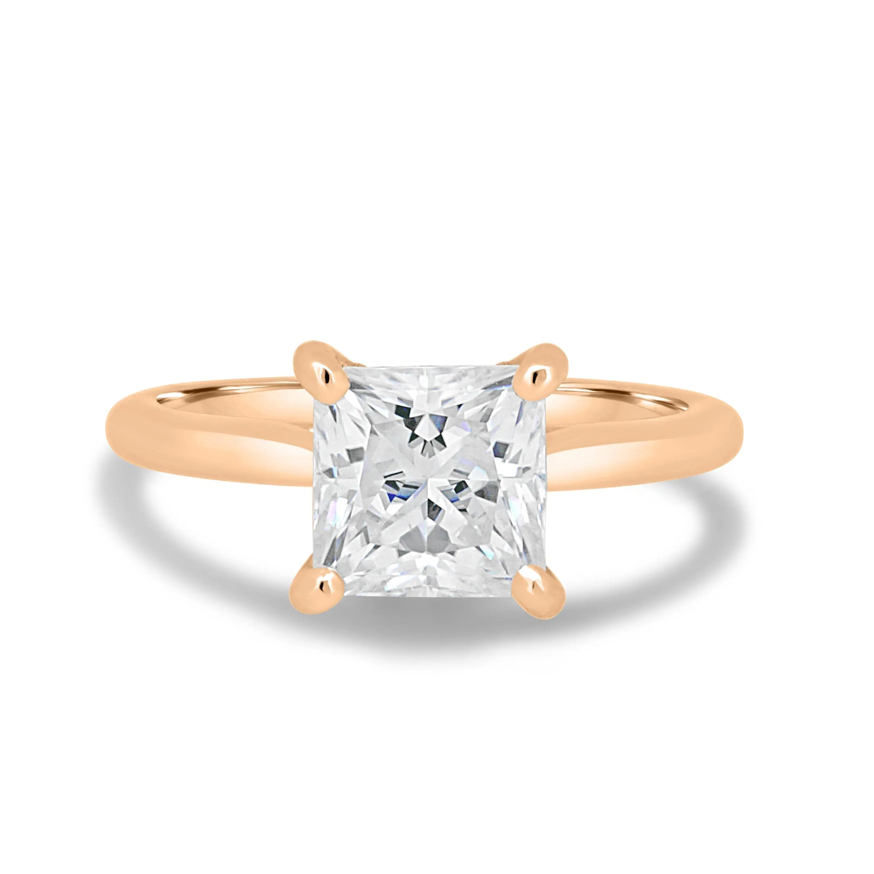 1.50ct Princess Hidden Halo D-VVS1 Lab Grown Diamond Engagement Ring