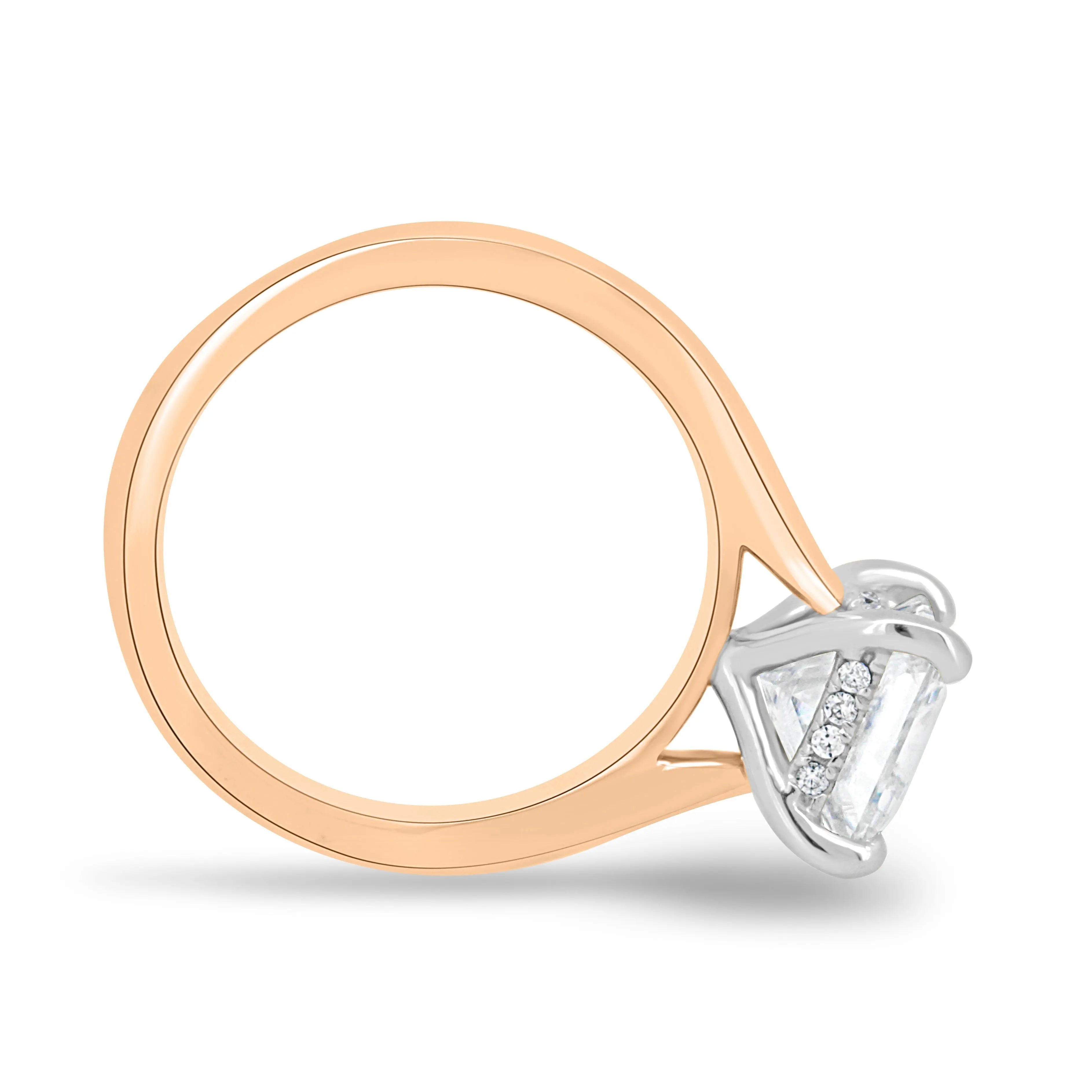 1.50ct Princess Hidden Halo D-VVS1 Lab Grown Diamond Engagement Ring
