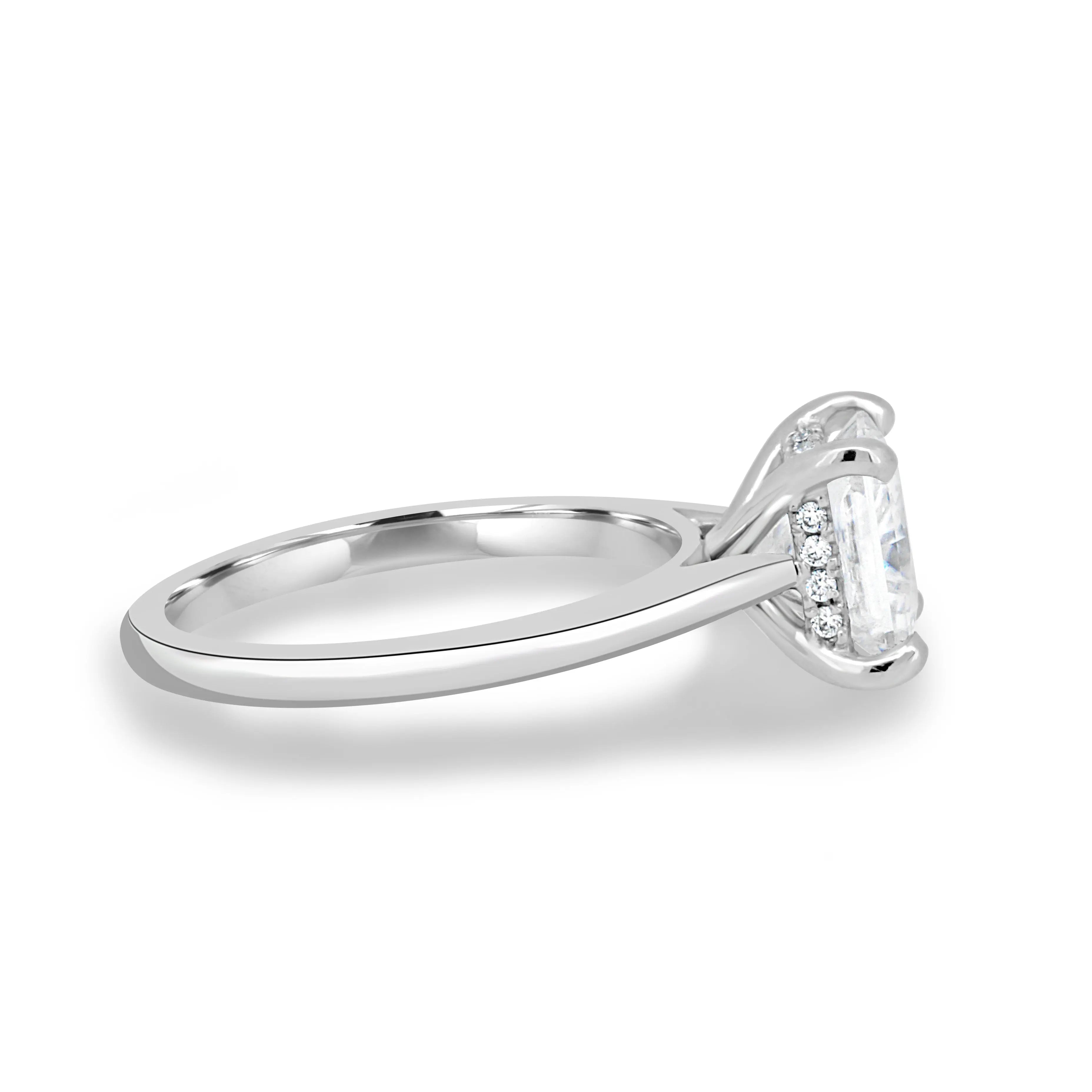 1.50ct Princess Hidden Halo D-VVS1 Lab Grown Diamond Engagement Ring