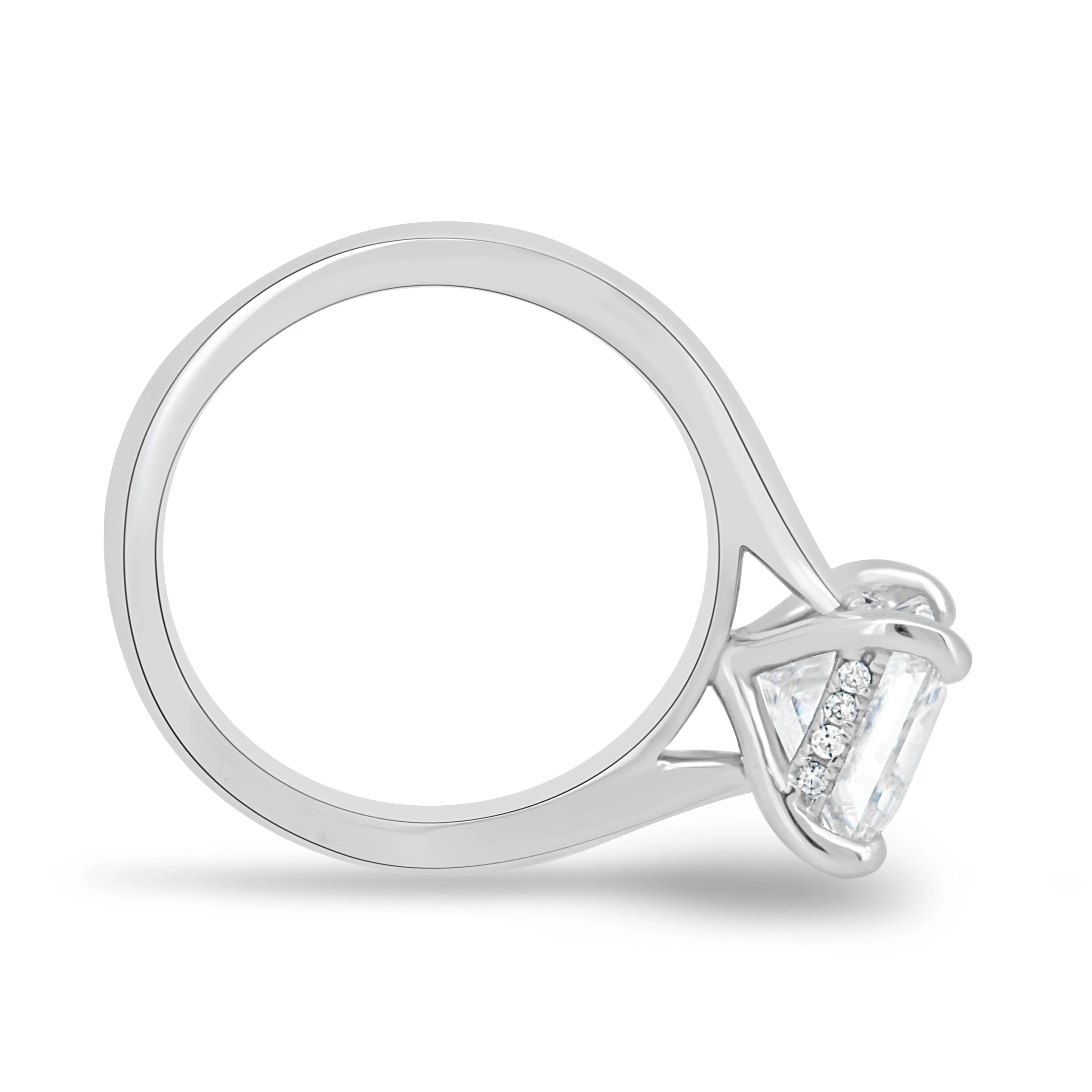 1.50ct Princess Hidden Halo D-VVS1 Lab Grown Diamond Engagement Ring