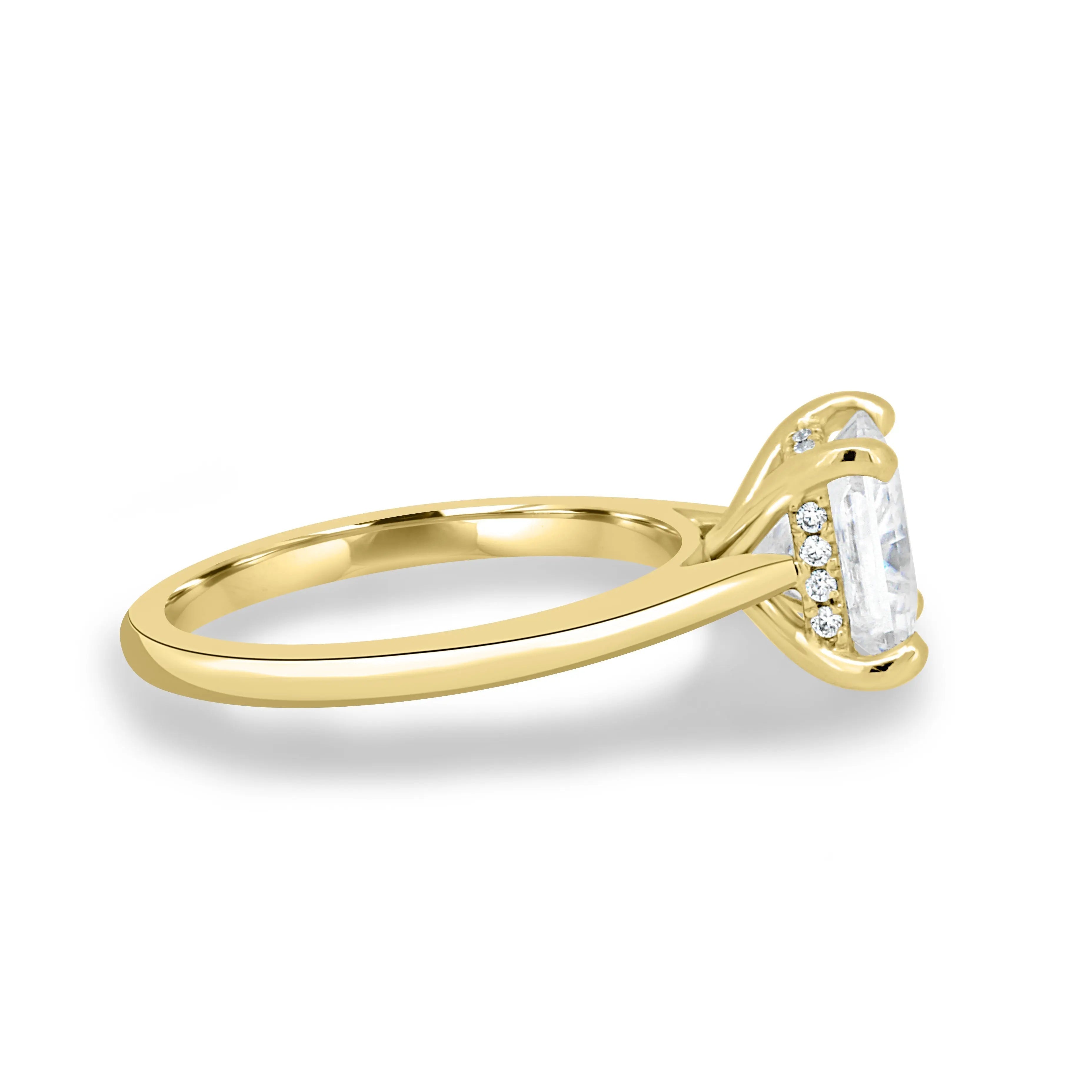 1.50ct Princess Hidden Halo D-VVS1 Lab Grown Diamond Engagement Ring