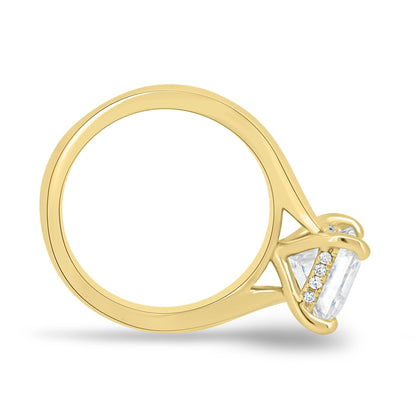 1.50ct Princess Hidden Halo D-VVS1 Lab Grown Diamond Engagement Ring