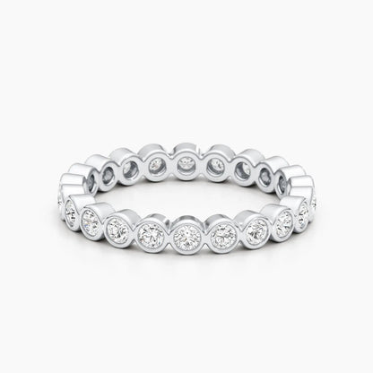 2.0mm Round Stones Full Eternity Lab Grown Diamond Wedding Band