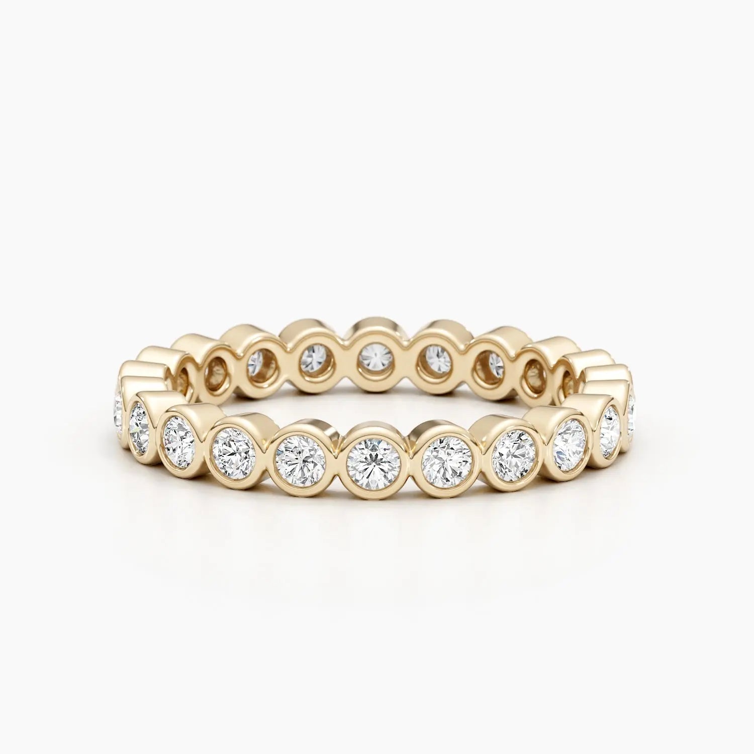 2.0mm Round Stones Full Eternity Lab Grown Diamond Wedding Band