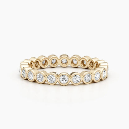 2.0mm Round Stones Full Eternity Lab Grown Diamond Wedding Band