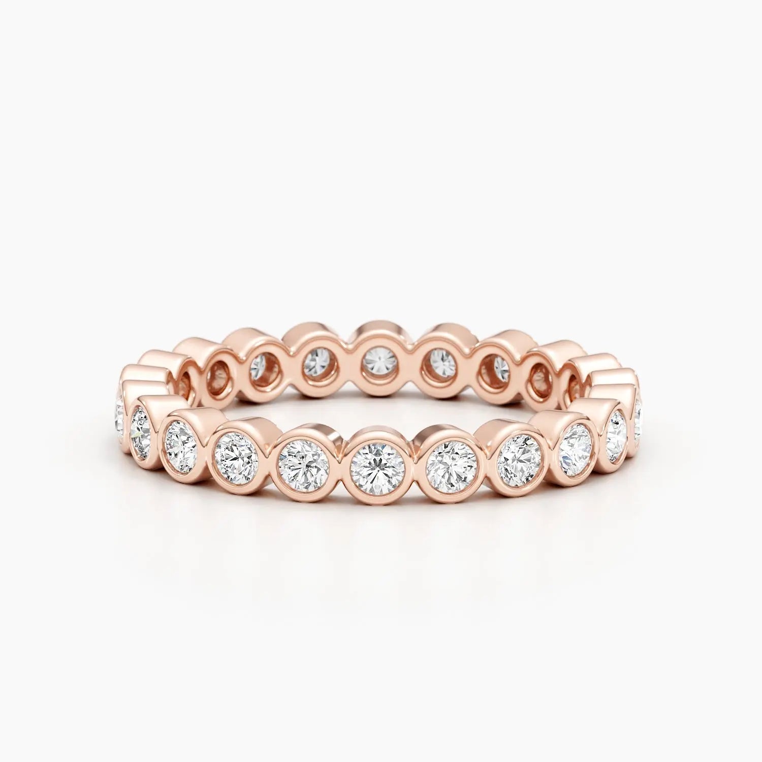 2.0mm Round Stones Full Eternity Lab Grown Diamond Wedding Band