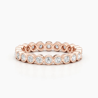 2.0mm Round Stones Full Eternity Lab Grown Diamond Wedding Band