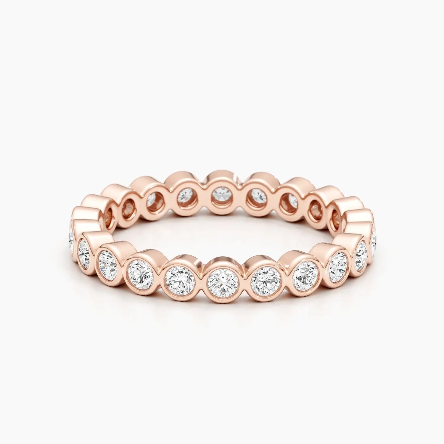 2.0mm Round Stones Full Eternity Lab Grown Diamond Wedding Band