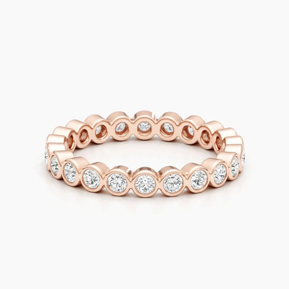 2.0mm Round Stones Full Eternity Lab Grown Diamond Wedding Band