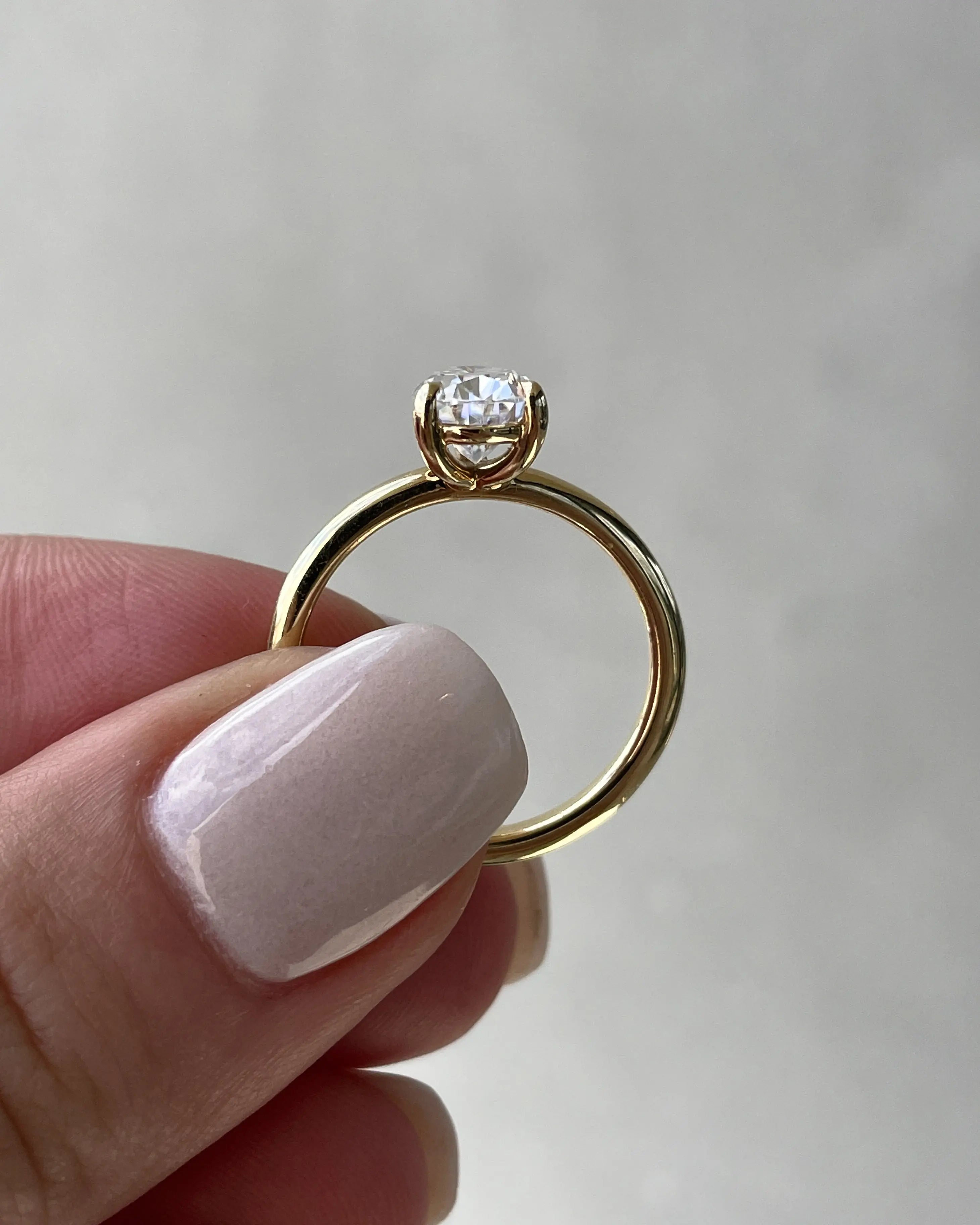 2.0 Ct Pear Solitaire D-VVS Lab Grown Diamond Engagement Ring