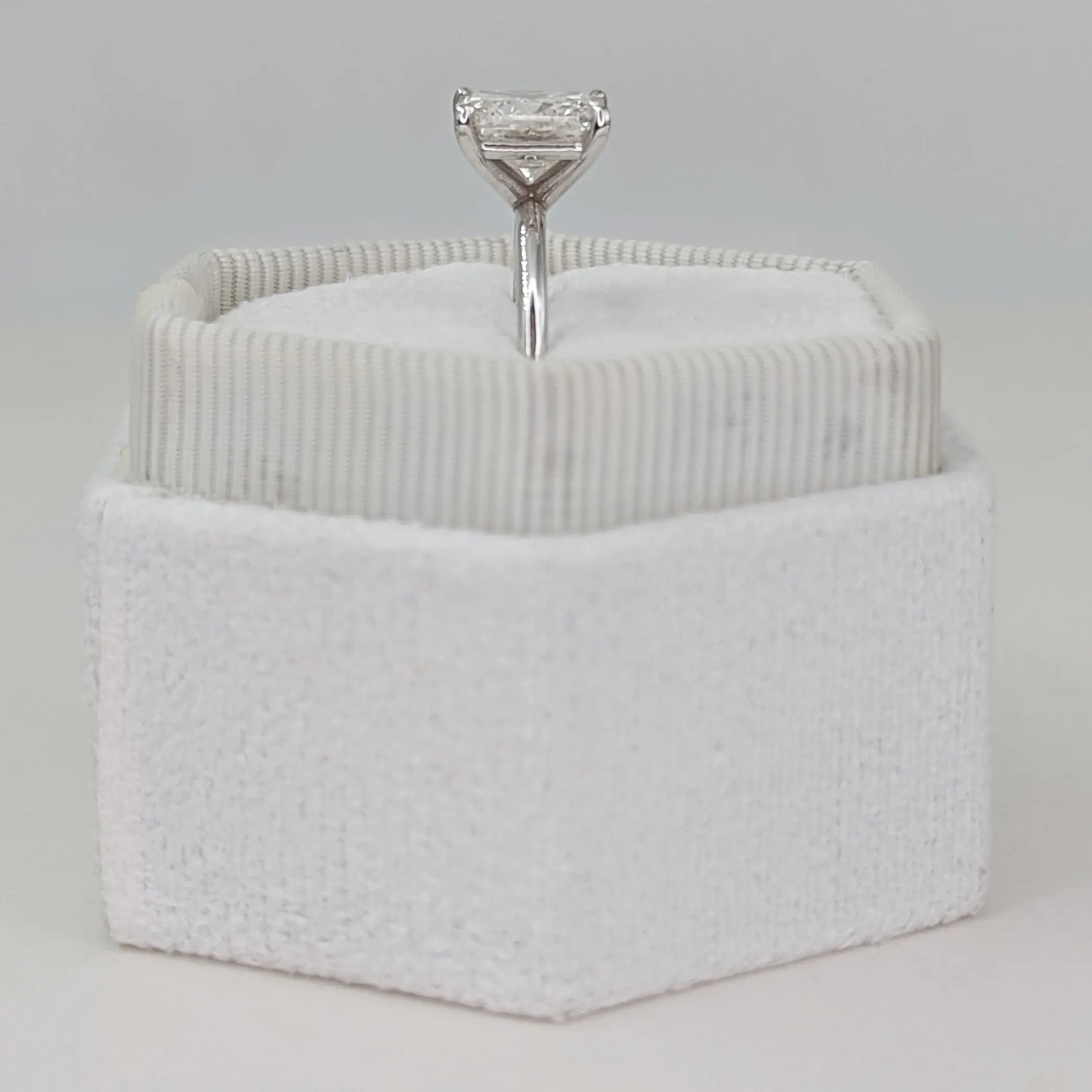 2.0 ct Cushion D- VVS Lab Grown Diamond Solitaire Engagement Ring