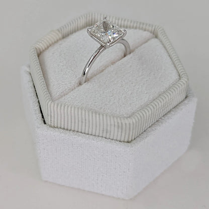 2.0 ct Cushion D- VVS Lab Grown Diamond Solitaire Engagement Ring
