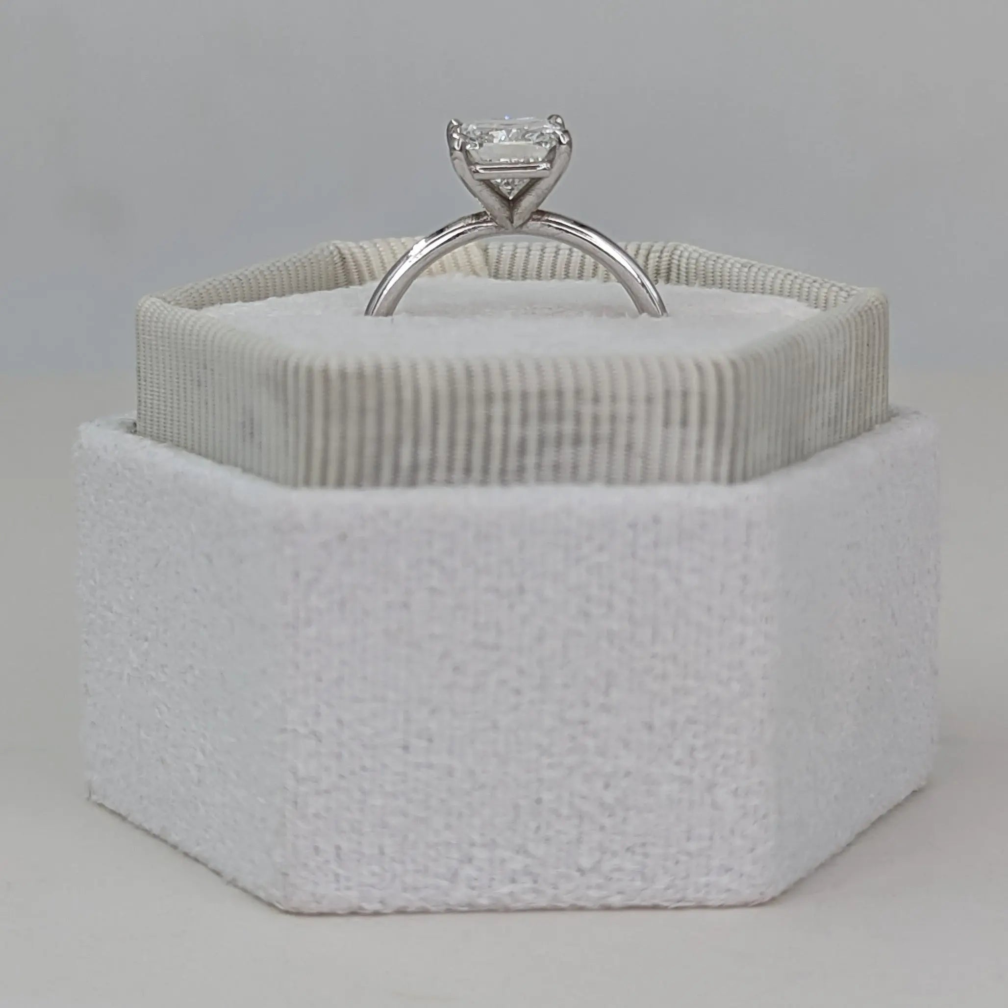2.0 ct Cushion D- VVS Lab Grown Diamond Solitaire Engagement Ring