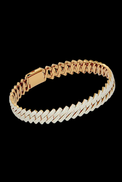 Cuban Chain Link Custom Moissanite VVS Diamond Bracelet