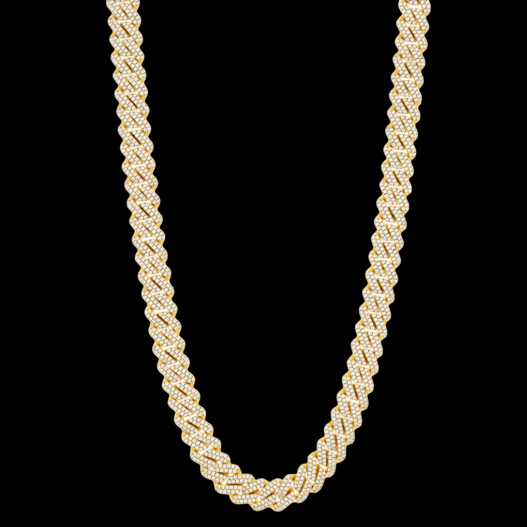 Cuban Link Custom Iced Moissanite VVS Diamond Men's Chain