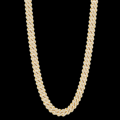Cuban Link Custom Iced Moissanite VVS Diamond Men's Chain