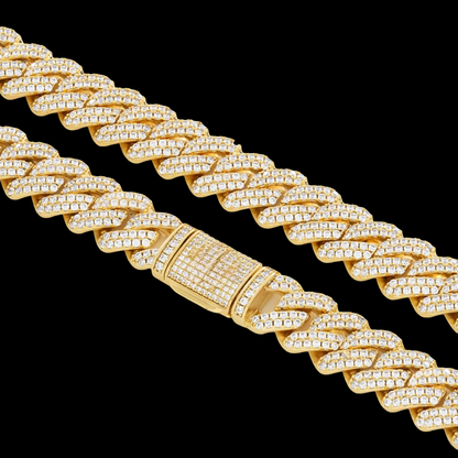 Cuban Link Custom Iced Moissanite VVS Diamond Men's Chain