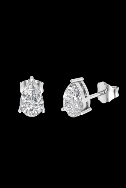 2.0 CT Pear Cut VVS Moissanite Diamond Women's Errings