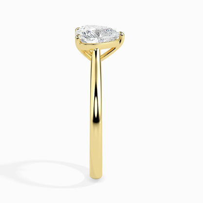 1.0 ct Heart D- VVS Lab Grown Diamond Solitaire Engagement Ring