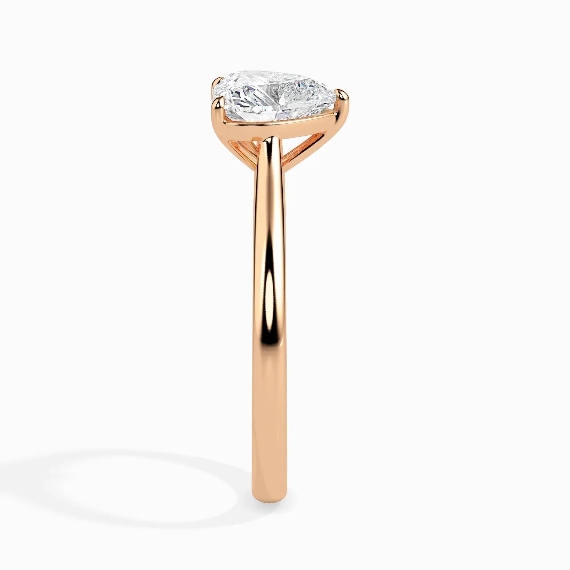 1.0 ct Heart D- VVS Lab Grown Diamond Solitaire Engagement Ring