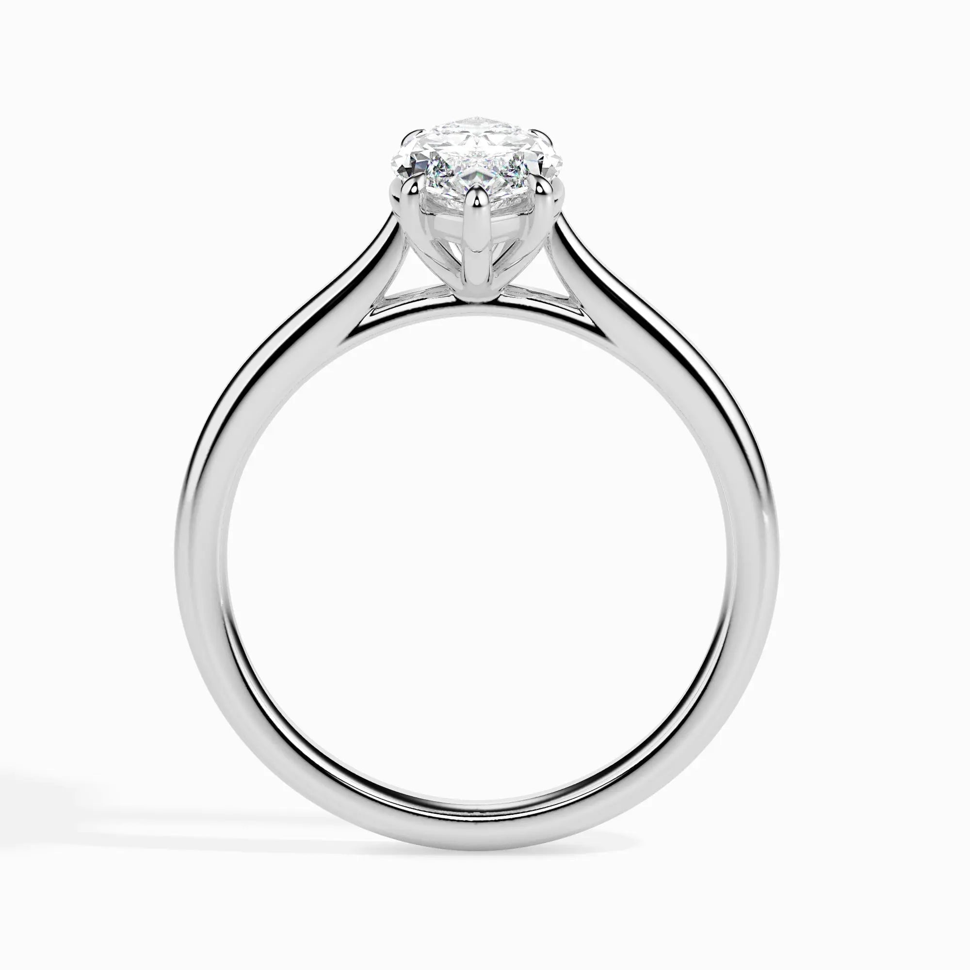 1.0 ct Marquise Shaped D- VVS Lab Grown Diamond Solitaire Engagement Ring